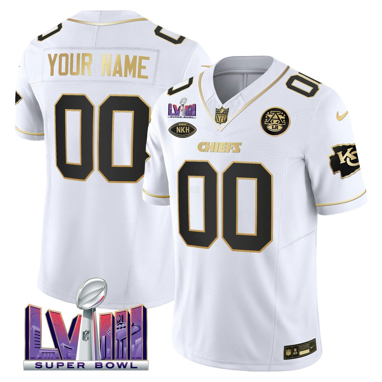 Camisa NFL Super Bowl LVIII Patch Vapor Jersey V3