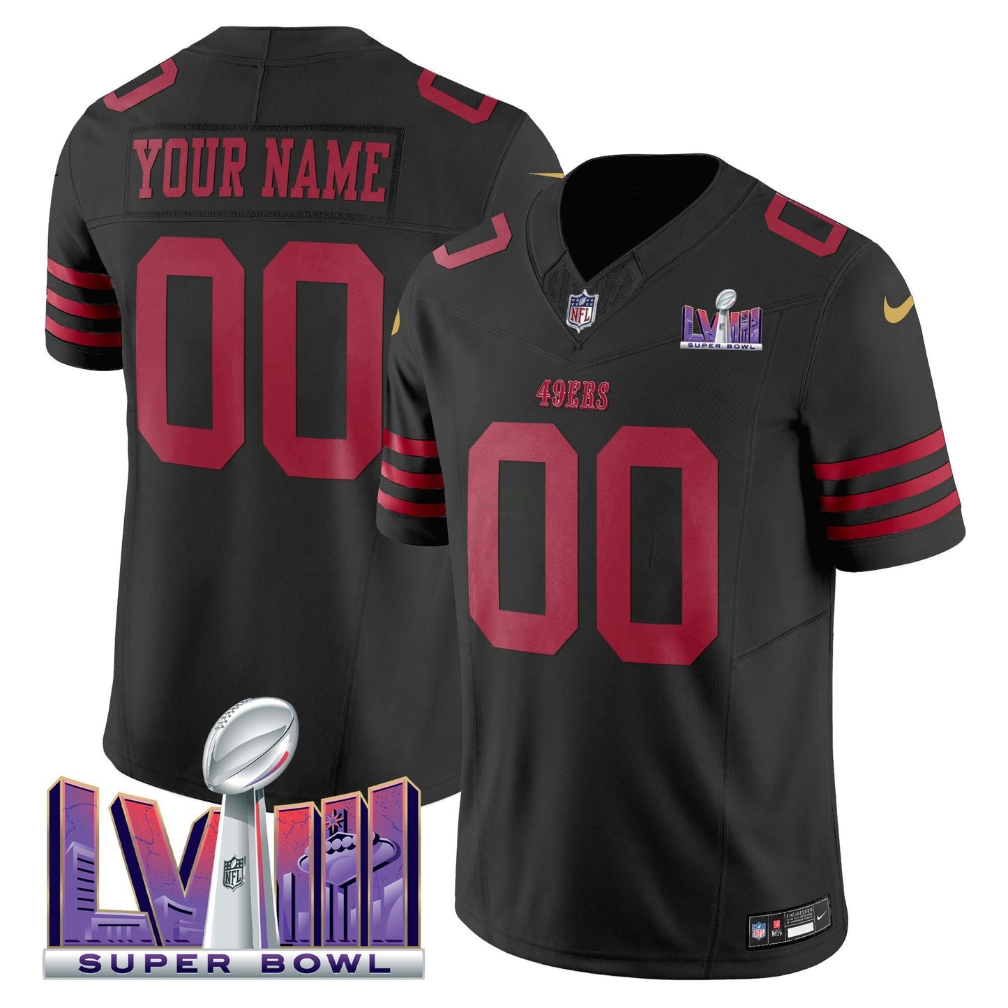 Camisa NFL Super Bowl LVIII Patch Vapor Limited Jersey
