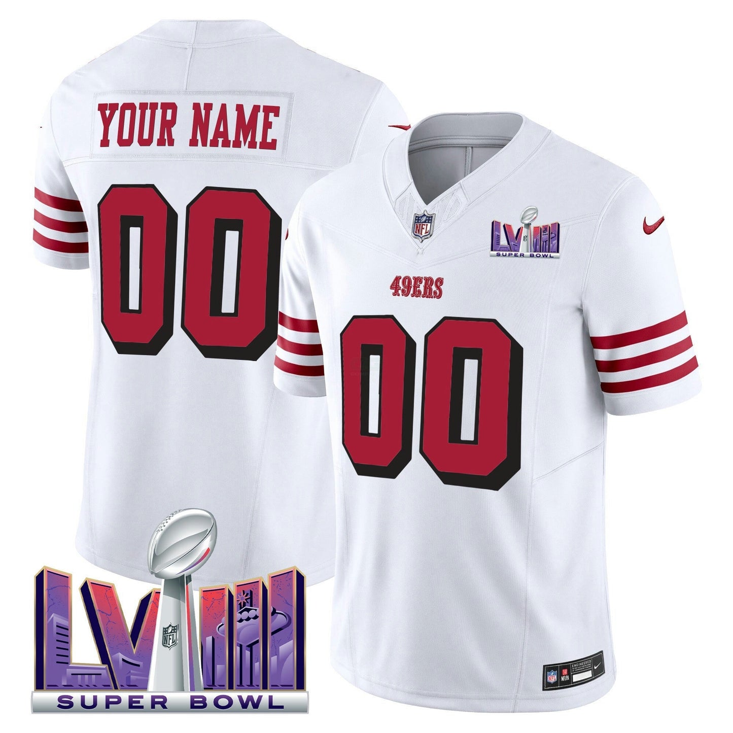 Camisa NFL Super Bowl LVIII Patch Vapor Limited Jersey V2