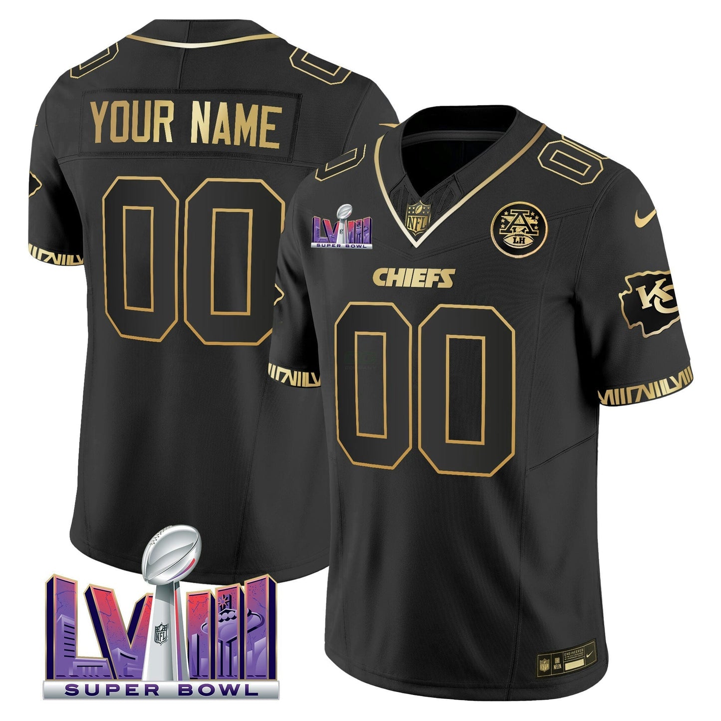 Camisa NFL Super Bowl LVIII Pattern Vapor Jersey
