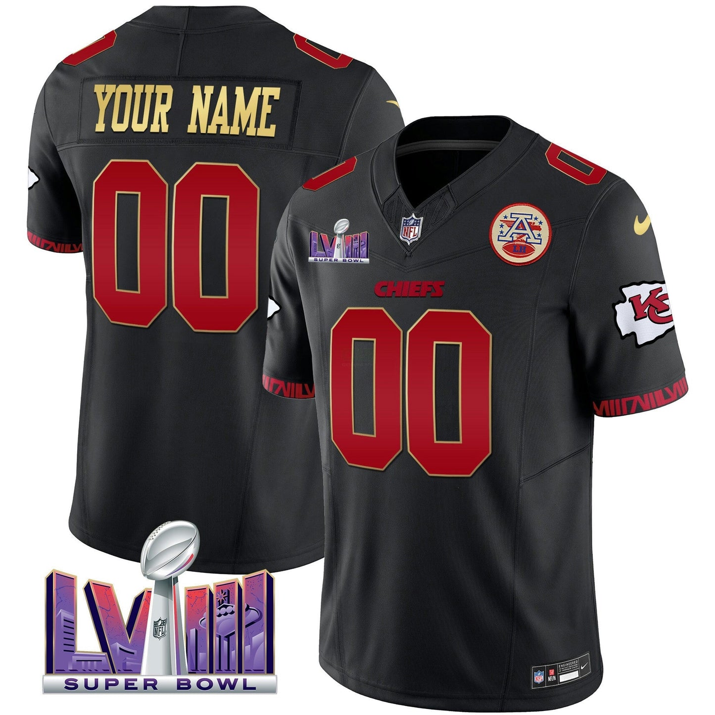 Camisa NFL Super Bowl LVIII Pattern Vapor Jersey V2