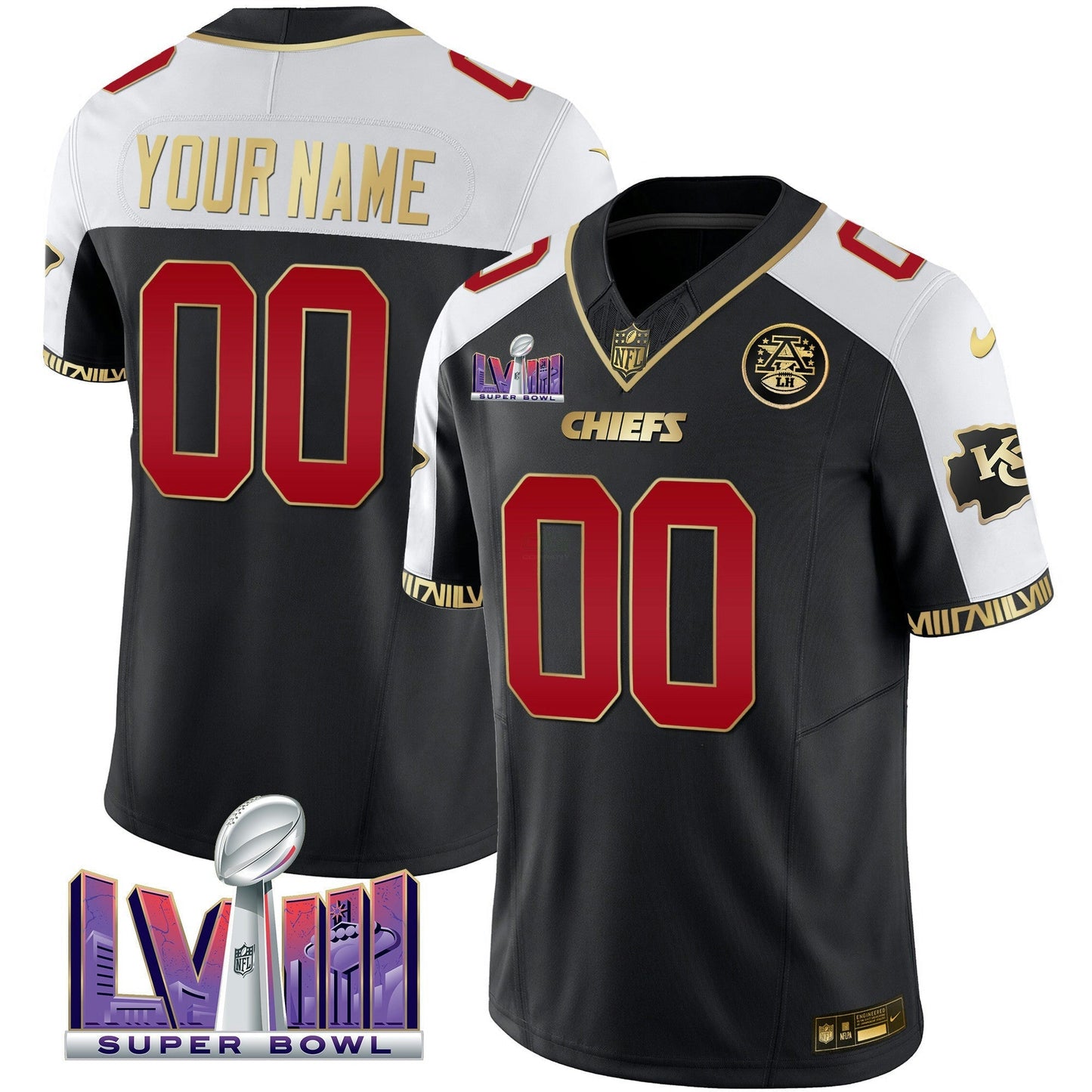 Camisa NFL Super Bowl LVIII Pattern Vapor Jersey V2