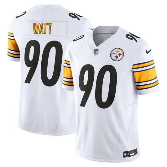 Camisa NFL T.J. Watt Pittsburgh White Vapor F.U.S.E. Jersey