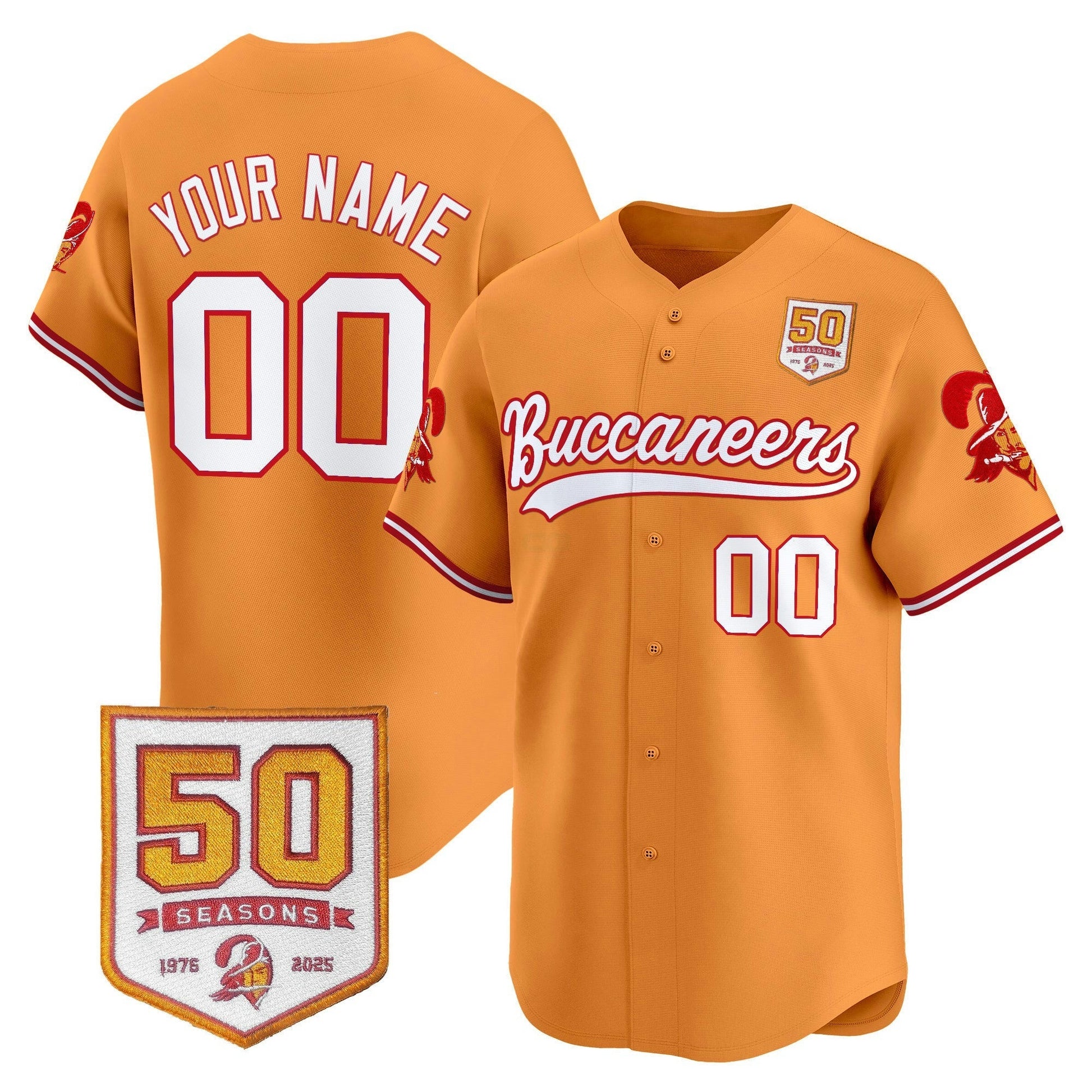 Camisa NFL Tampa Bay 50th Season Patch Vapor Jersey