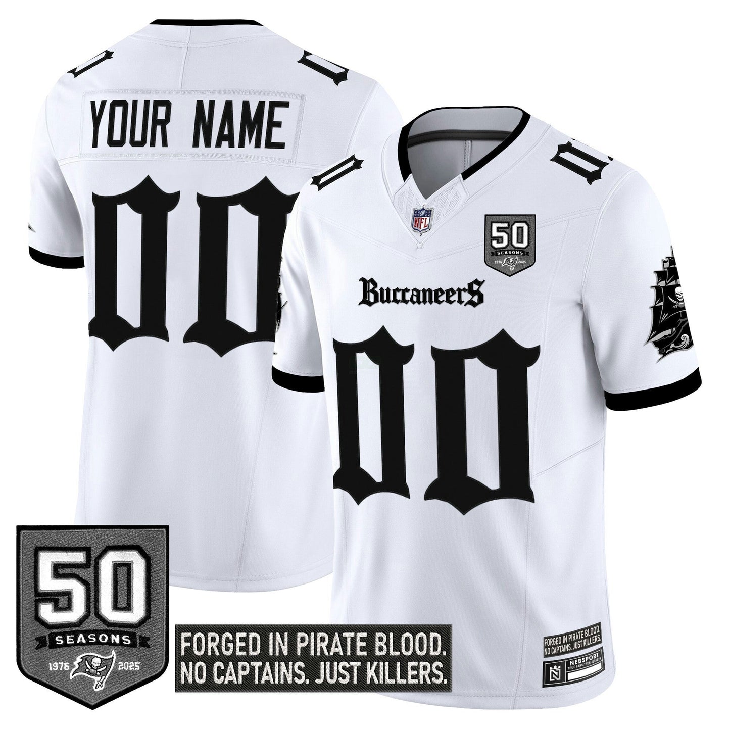 Camisa NFL Tampa Bay ‘Gothic Pirate Shadows Edition’ Vapor Limited Jersey