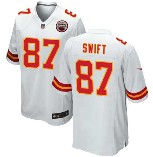 Camisa NFL Taylor Swift Kansas City Branca Jersey - Branca