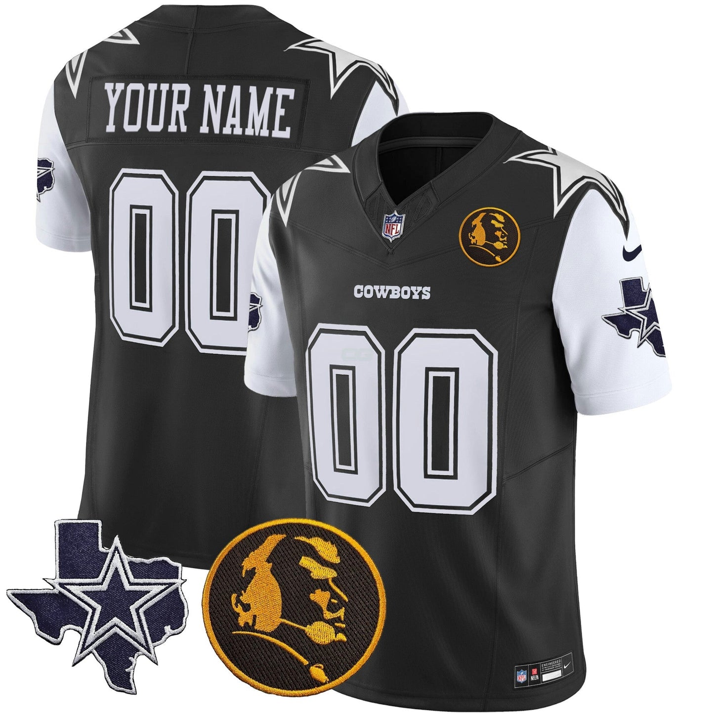 Camisa NFL Texas & John Madden Patch Vapor Limited Jersey