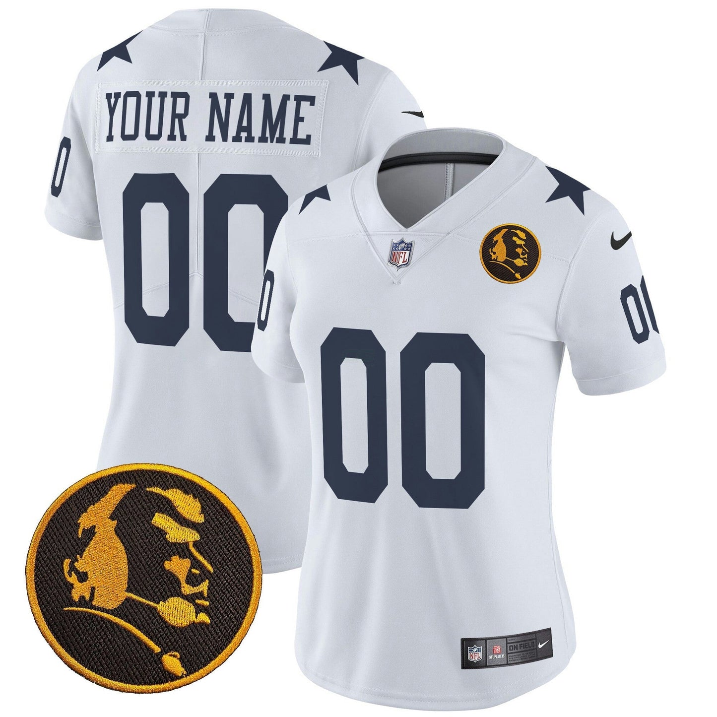 Camisa NFL Texas & John Madden Patch Vapor Limited Jersey V2