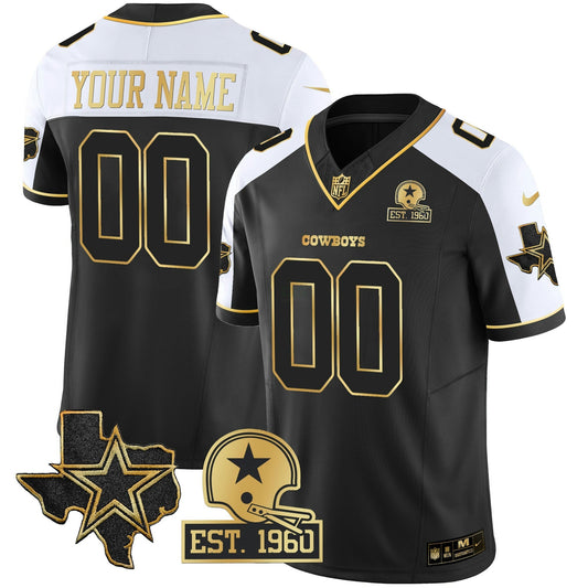 Camisa NFL Texas Patch Dourada Vapor Jersey