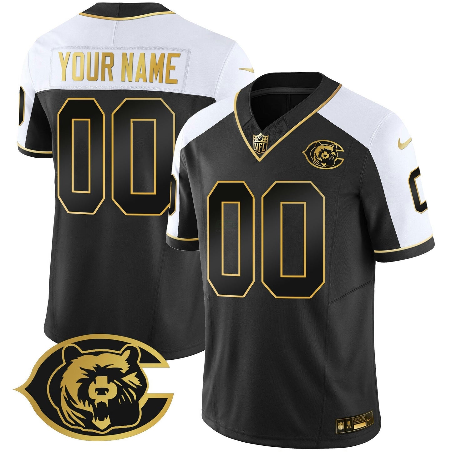 Camisa NFL Throwback Dourada Vapor Jersey