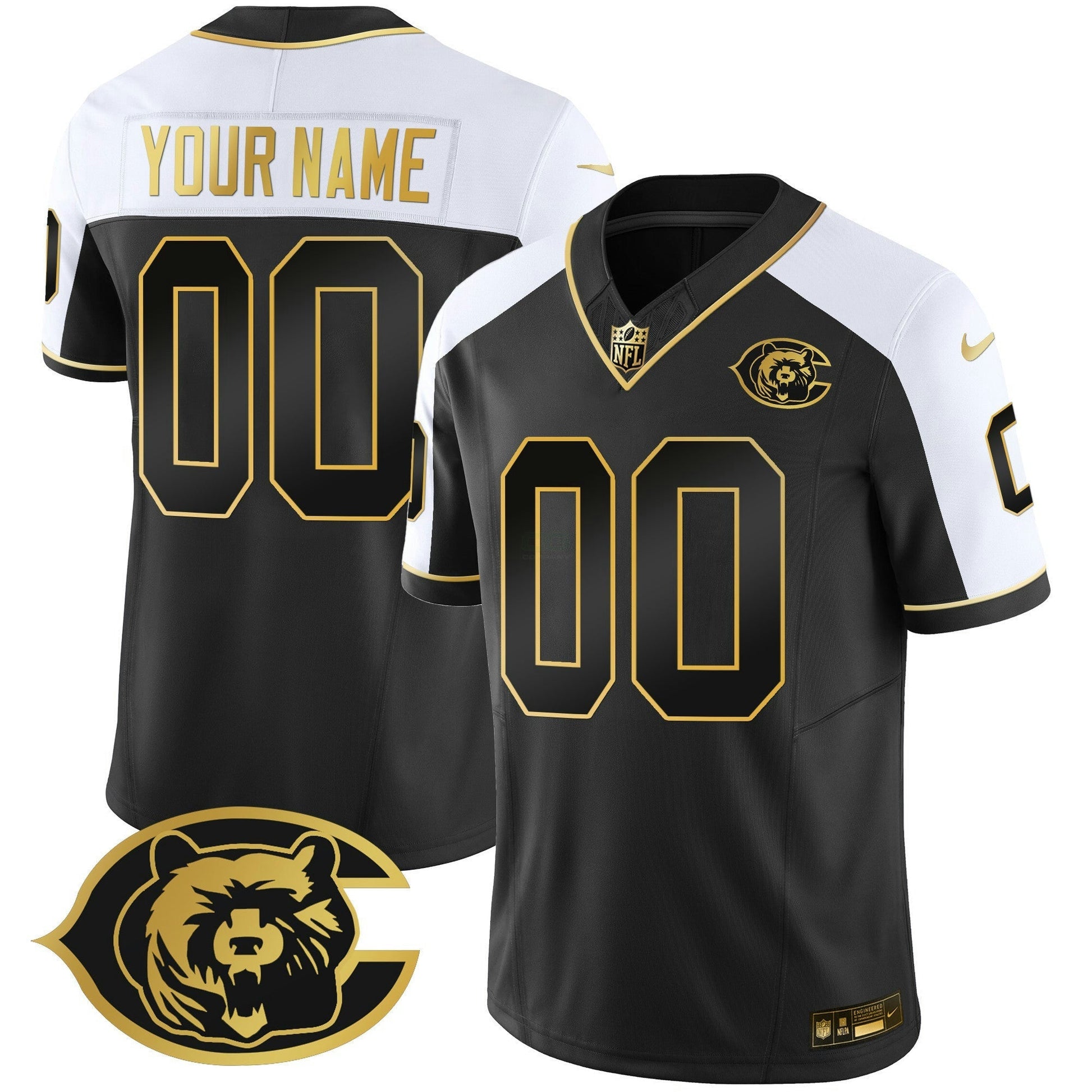 Camisa NFL Throwback Dourada Vapor Jersey