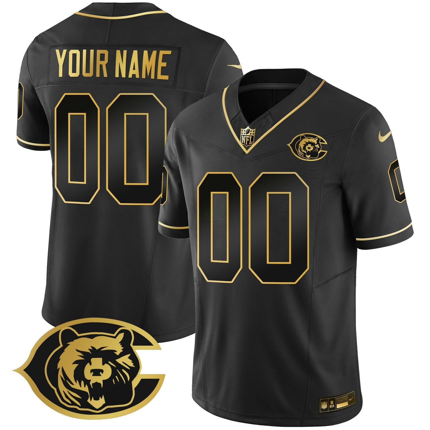 Camisa NFL Throwback Dourada Vapor Jersey