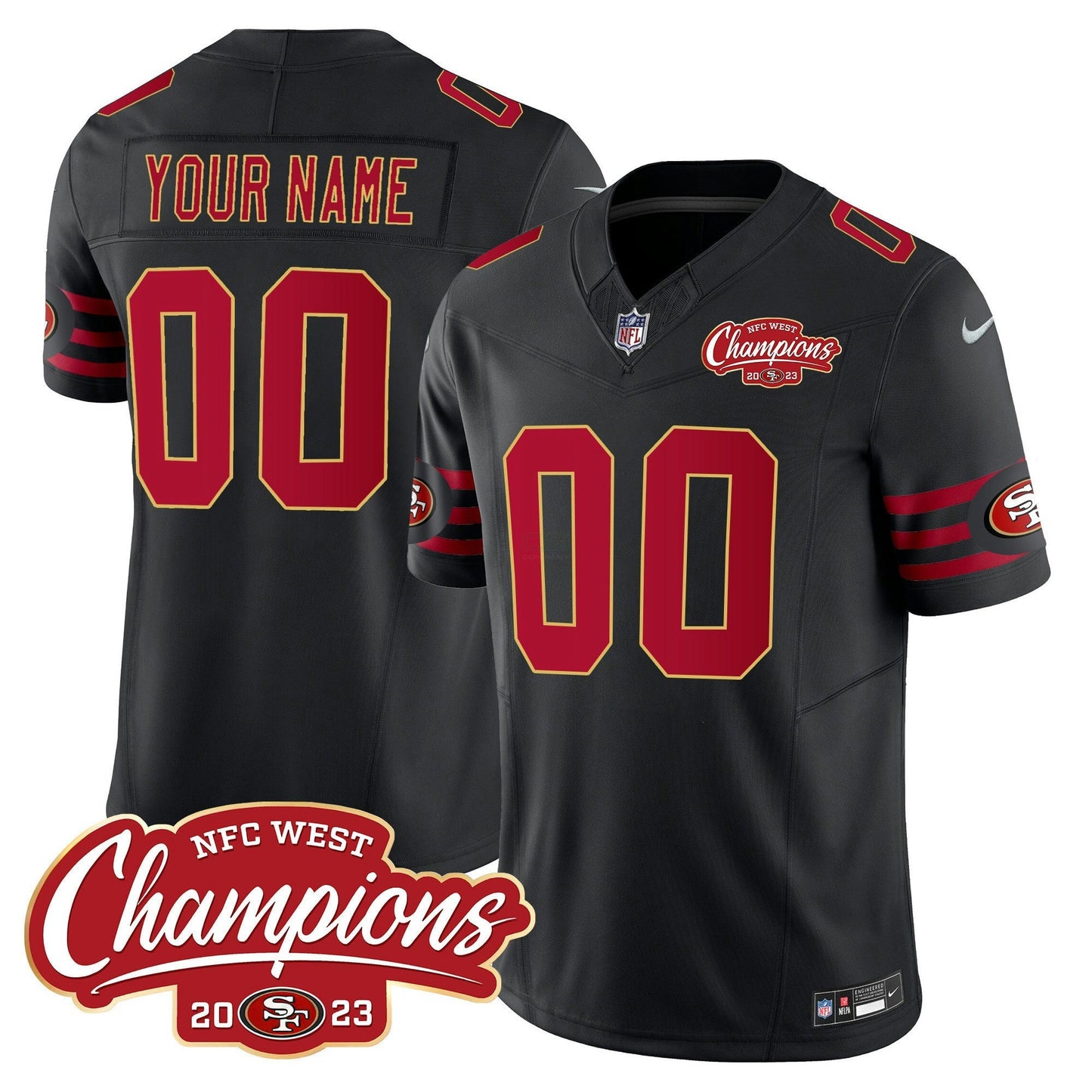 Camisa NFL Throwback NFC West Champions Patch Vapor Jersey