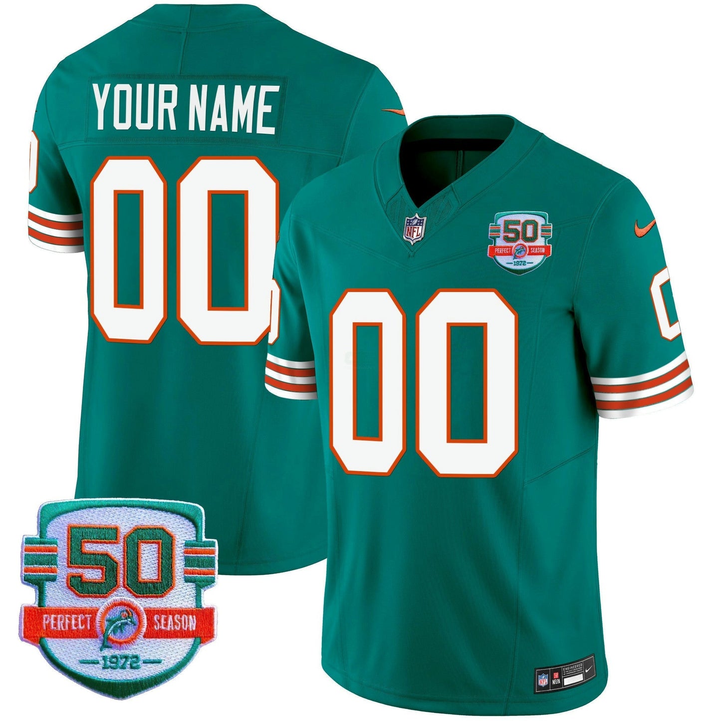 Camisa NFL Miami Dolphins Throwback Vapor Jersey