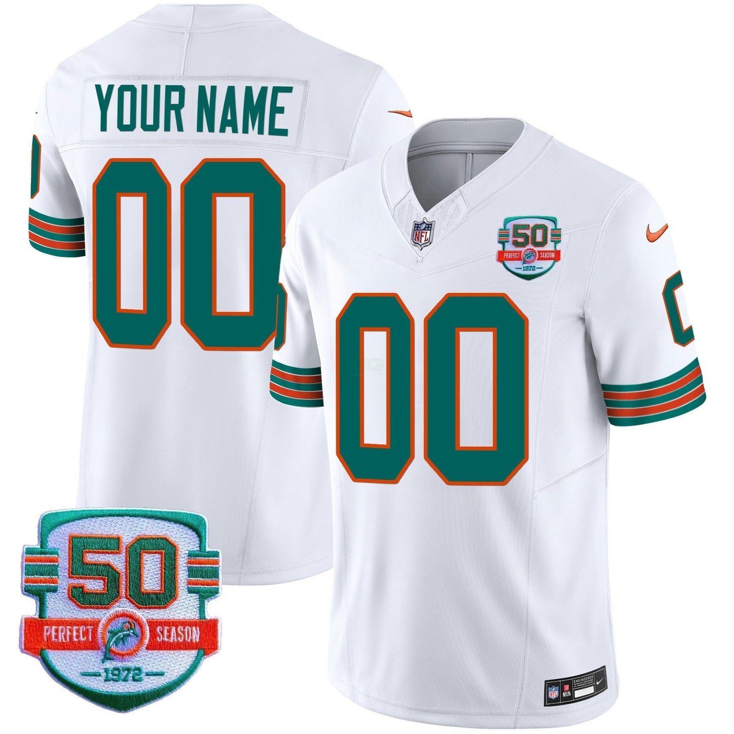 Camisa NFL Miami Dolphins Throwback Vapor Jersey
