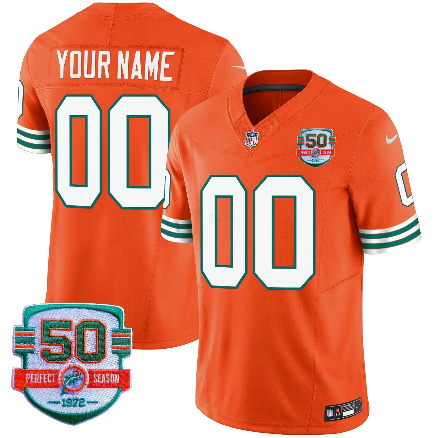 Camisa NFL Miami Dolphins Throwback Vapor Jersey
