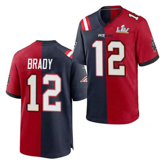 Camisa NFL Tom Brady Patriots Split Jersey - Split