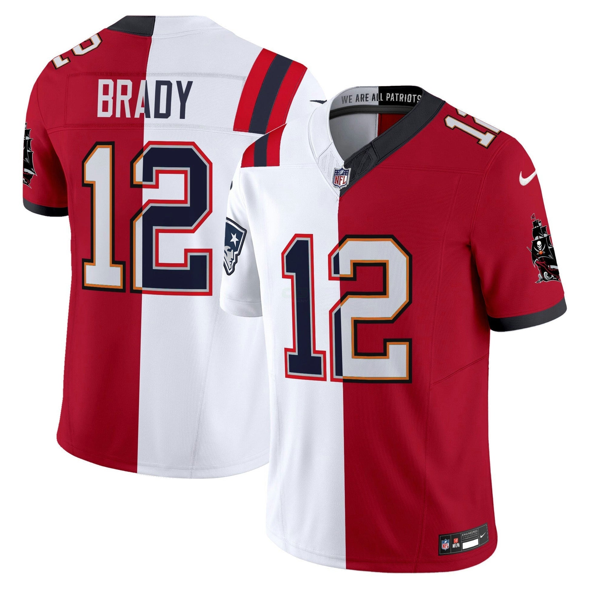 Camisa NFL Tom Brady Split Vapor Limited Jersey - Patriots - Buccaneers