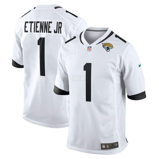 Camisa NFL Travis Etienne Jr. Branca Jacksonville Game Jersey - Branca