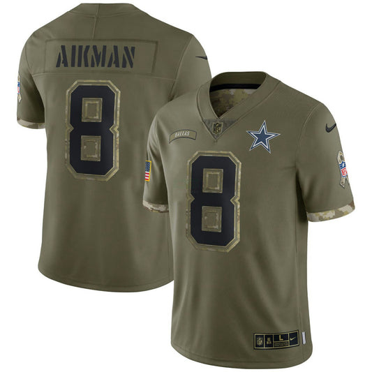 Camisa NFL Troy Aikman Dallas Salute To Service Jersey - Salute To Service