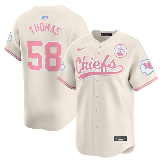 Camisa NFL Kansas City Chiefs Unisex Bubblegum Pink Vapor Premier Limited Jersey