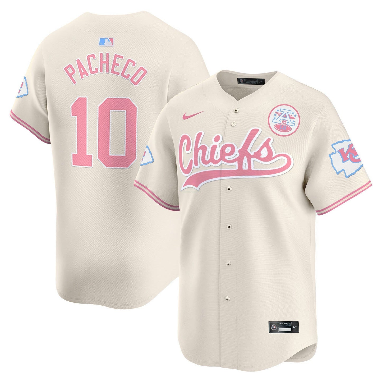 Camisa NFL Kansas City Chiefs Unisex Bubblegum Pink Vapor Premier Limited Jersey