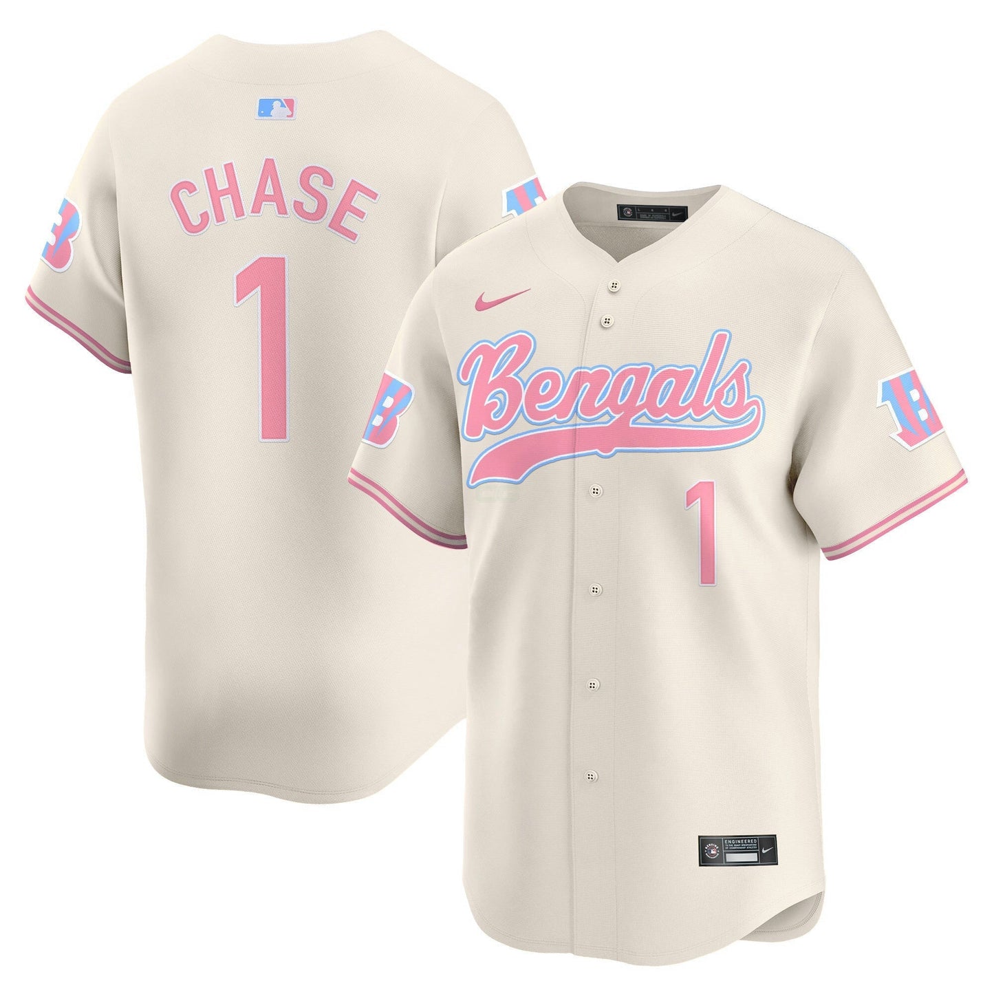 Camisa NFL Cincinnati Bengals Unisex Bubblegum Pink Vapor Premier Limited Jersey
