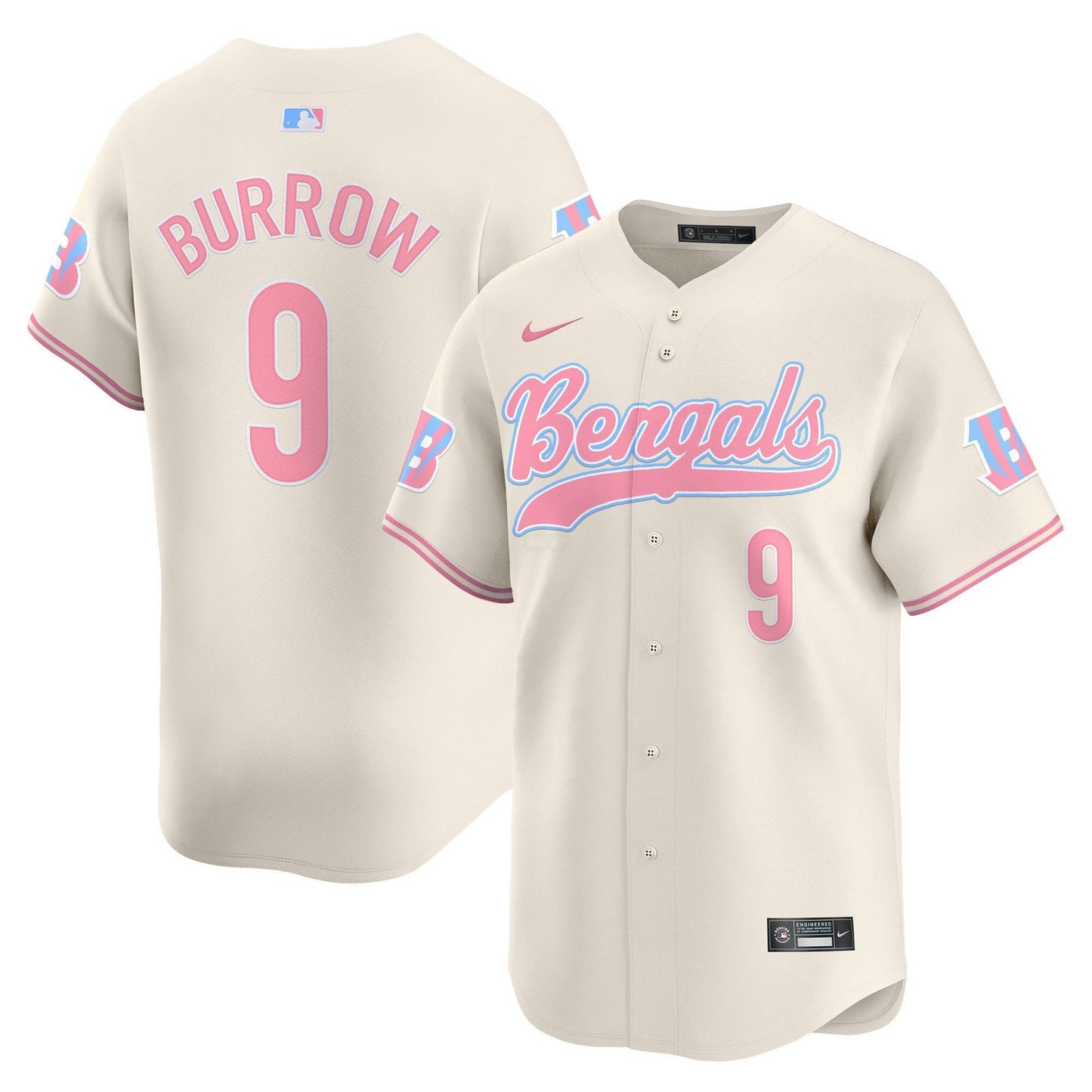 Camisa NFL Cincinnati Bengals Unisex Bubblegum Pink Vapor Premier Limited Jersey