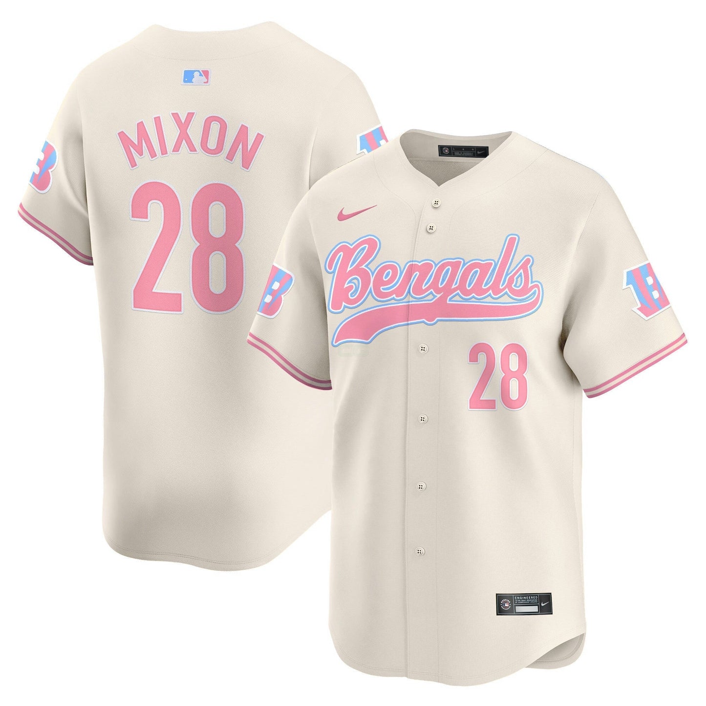 Camisa NFL Cincinnati Bengals Unisex Bubblegum Pink Vapor Premier Limited Jersey