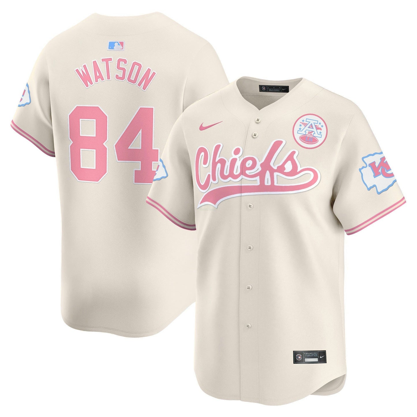 Camisa NFL Kansas City Chiefs Unisex Bubblegum Pink Vapor Premier Limited Jersey