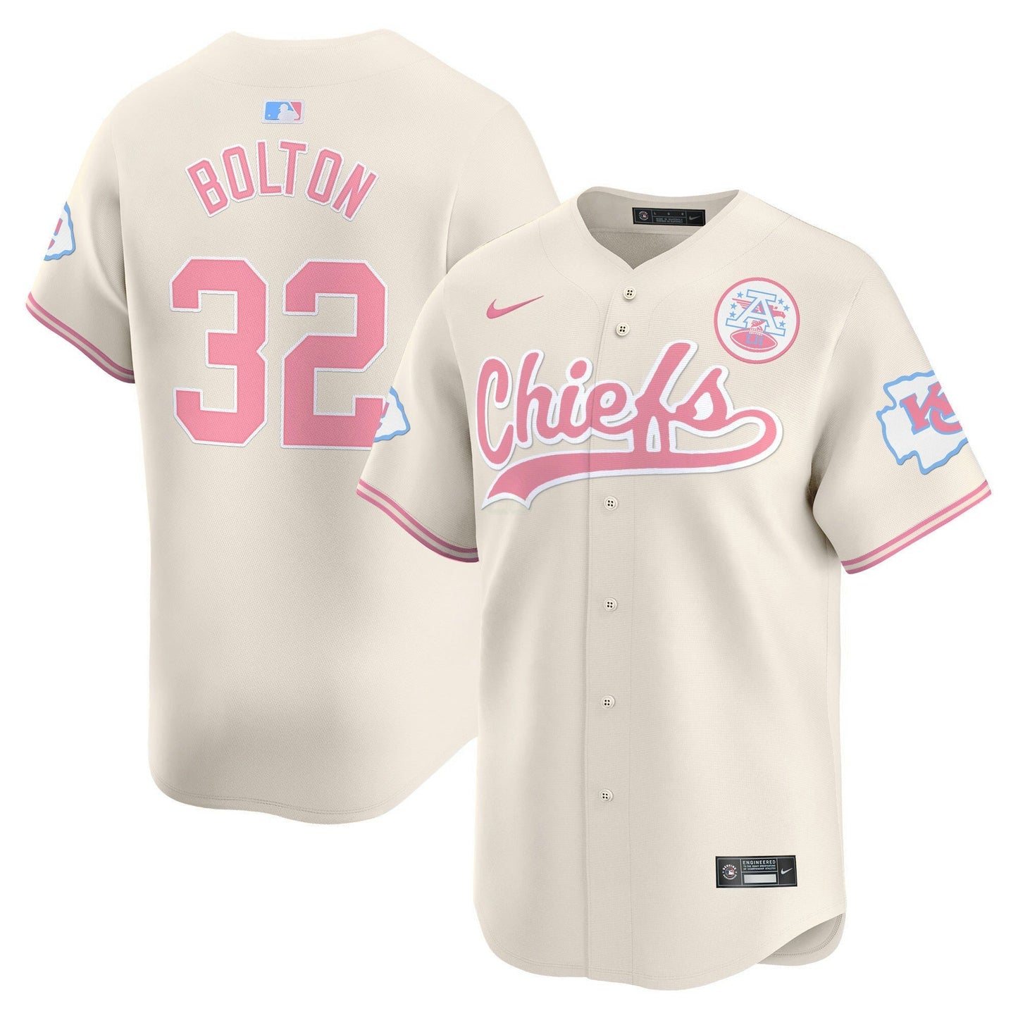 Camisa NFL Kansas City Chiefs Unisex Bubblegum Pink Vapor Premier Limited Jersey