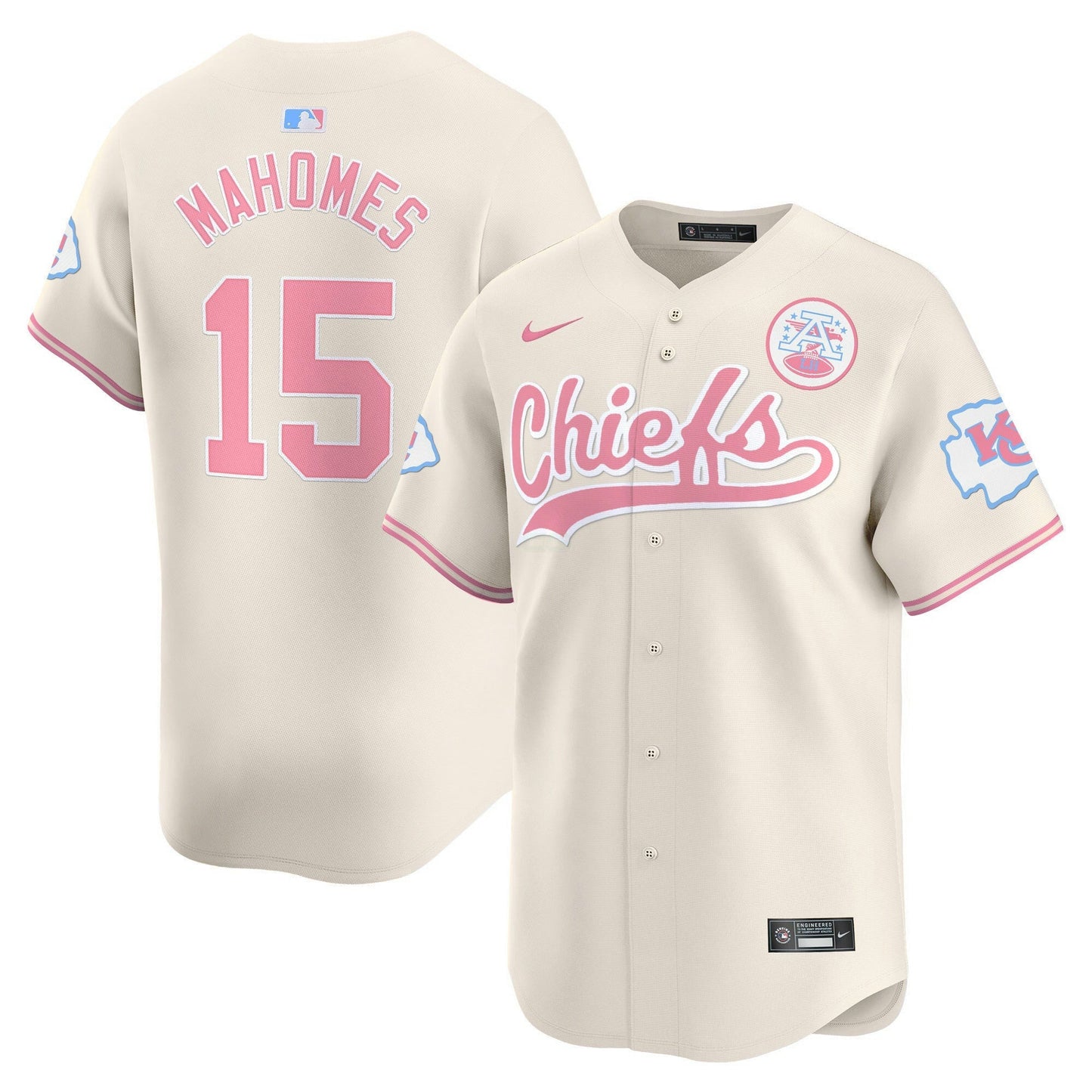 Camisa NFL Kansas City Chiefs Unisex Bubblegum Pink Vapor Premier Limited Jersey