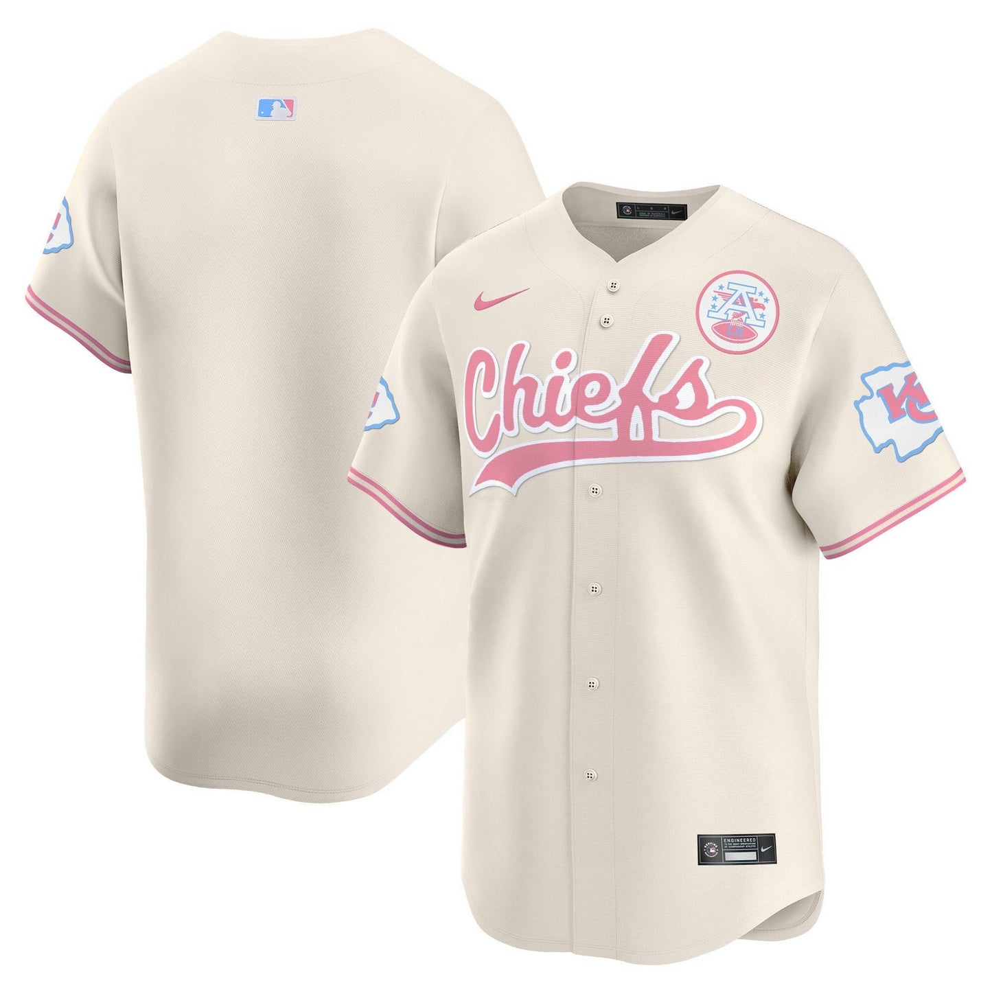 Camisa NFL Kansas City Chiefs Unisex Bubblegum Pink Vapor Premier Limited Jersey