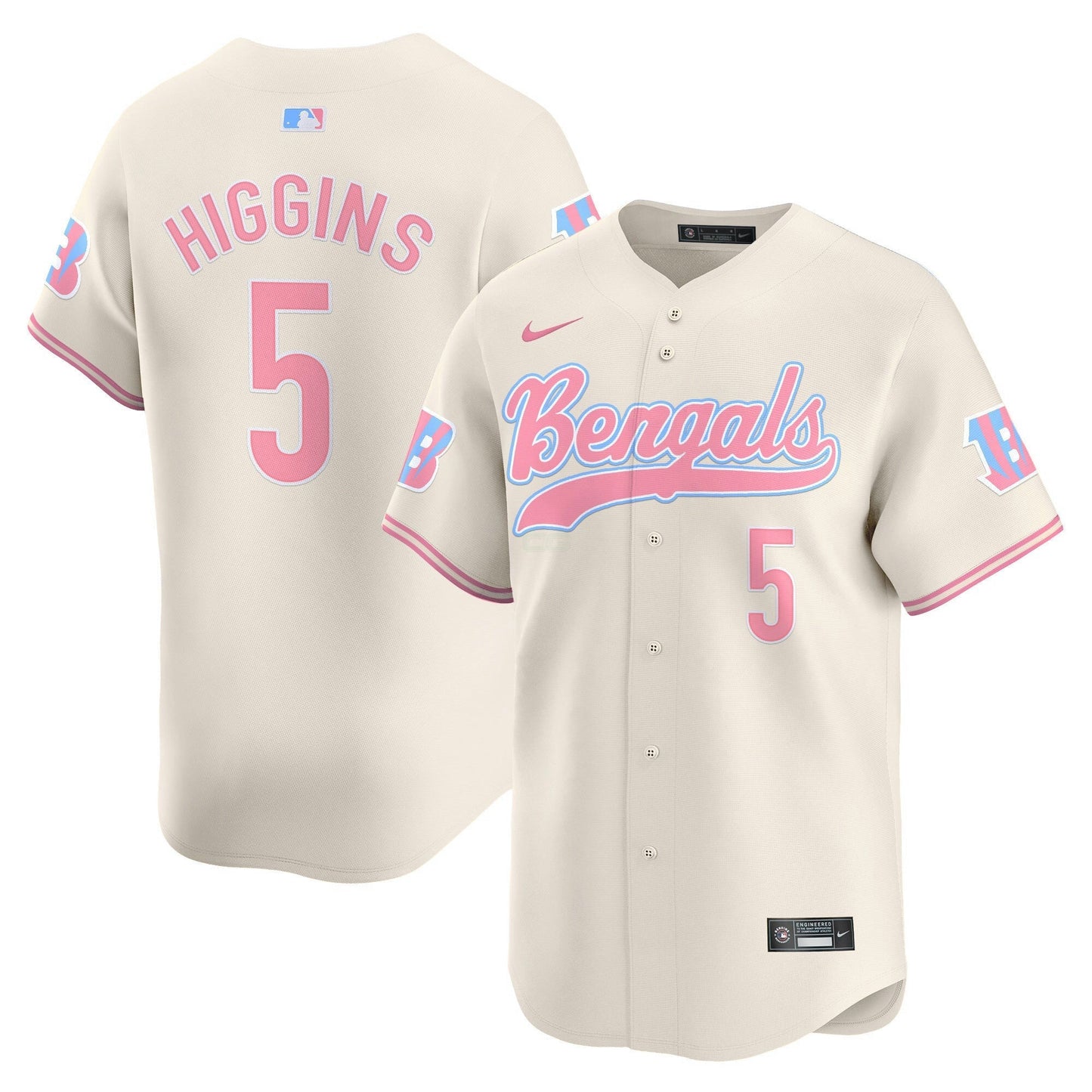 Camisa NFL Cincinnati Bengals Unisex Bubblegum Pink Vapor Premier Limited Jersey