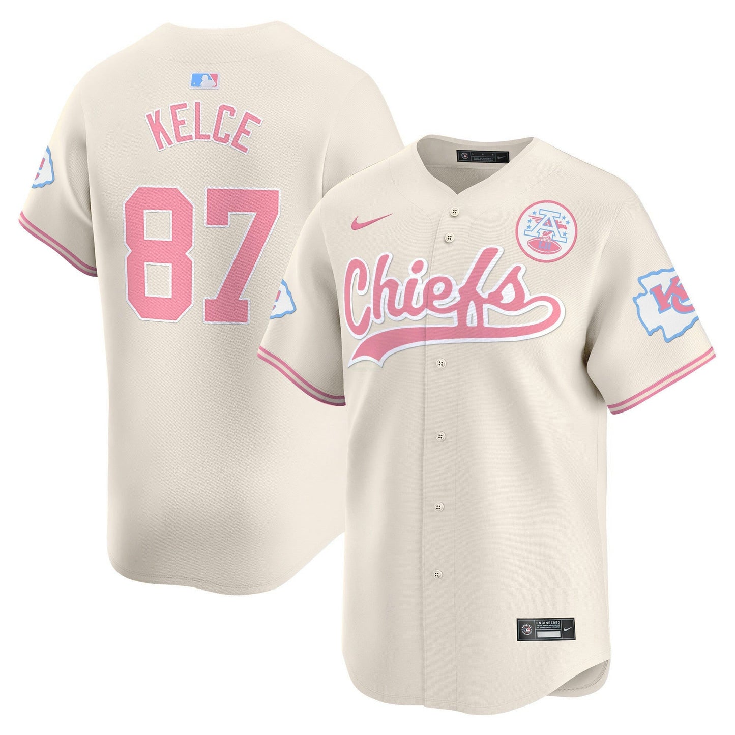 Camisa NFL Kansas City Chiefs Unisex Bubblegum Pink Vapor Premier Limited Jersey