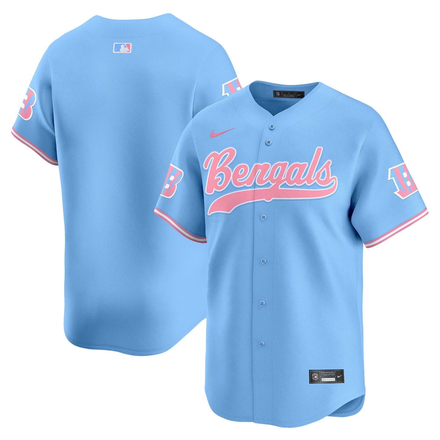 Camisa NFL Cincinnati Bengals Unisex Bubblegum Pink Vapor Premier Limited Jersey