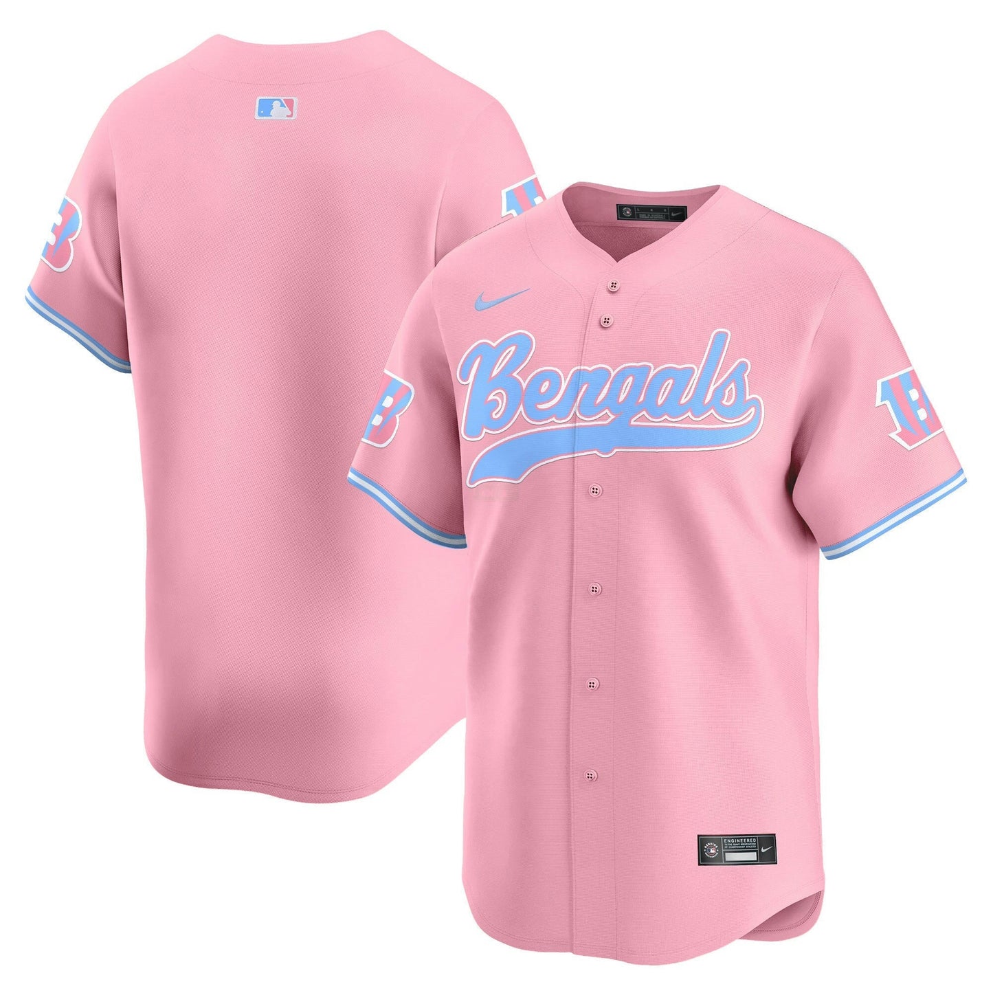 Camisa NFL Cincinnati Bengals Unisex Bubblegum Pink Vapor Premier Limited Jersey