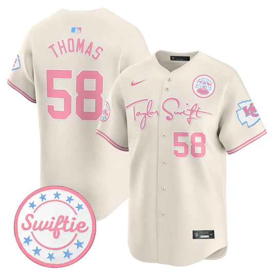 Camisa NFL Unisex Taylor Swift Bubblegum Pink Vapor Premier Limited Jersey