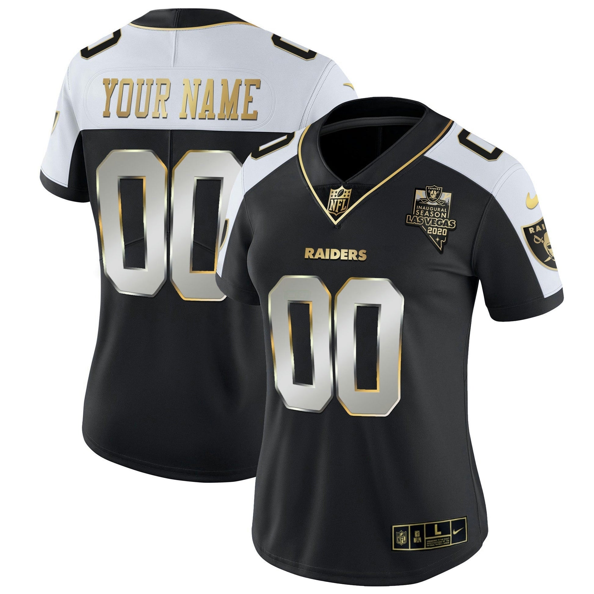 Camisa NFL Vapor Dourada Custom Name and Number