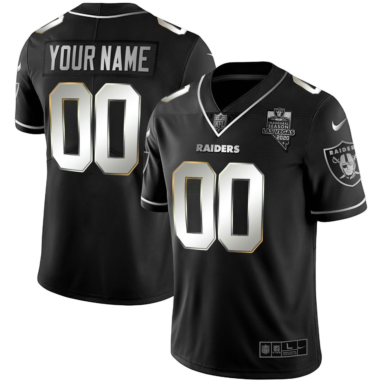 Camisa NFL Vapor Dourada Custom Name and Number