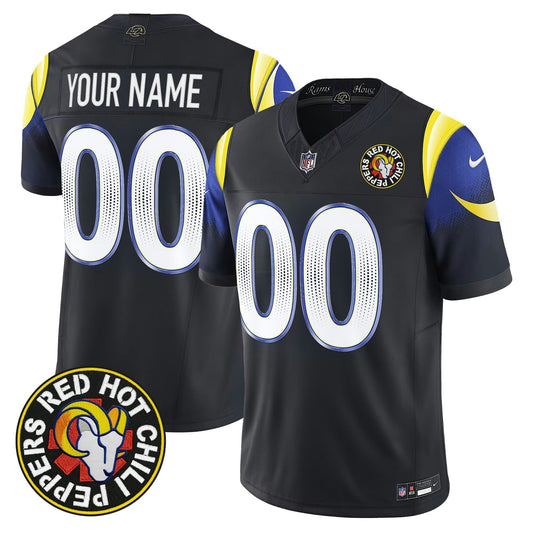 Camisa NFL Vermelha Hot Chili Peppers x Los Angeles Vapor Limited Jersey - Custom