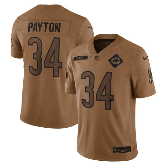 Camisa NFL Walter Payton Chicago 2023 Salute To Service Jersey – Marrom - Marrom