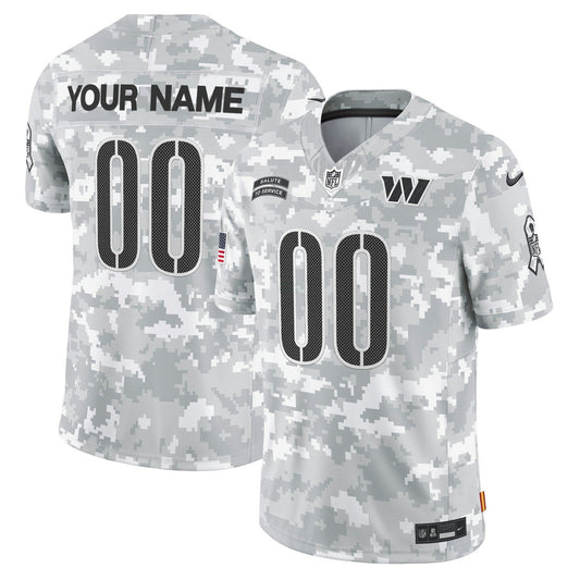 Camisa NFL Washington 2024 Salute to Service Vapor Limited Jersey – Arctic Camo - Custom