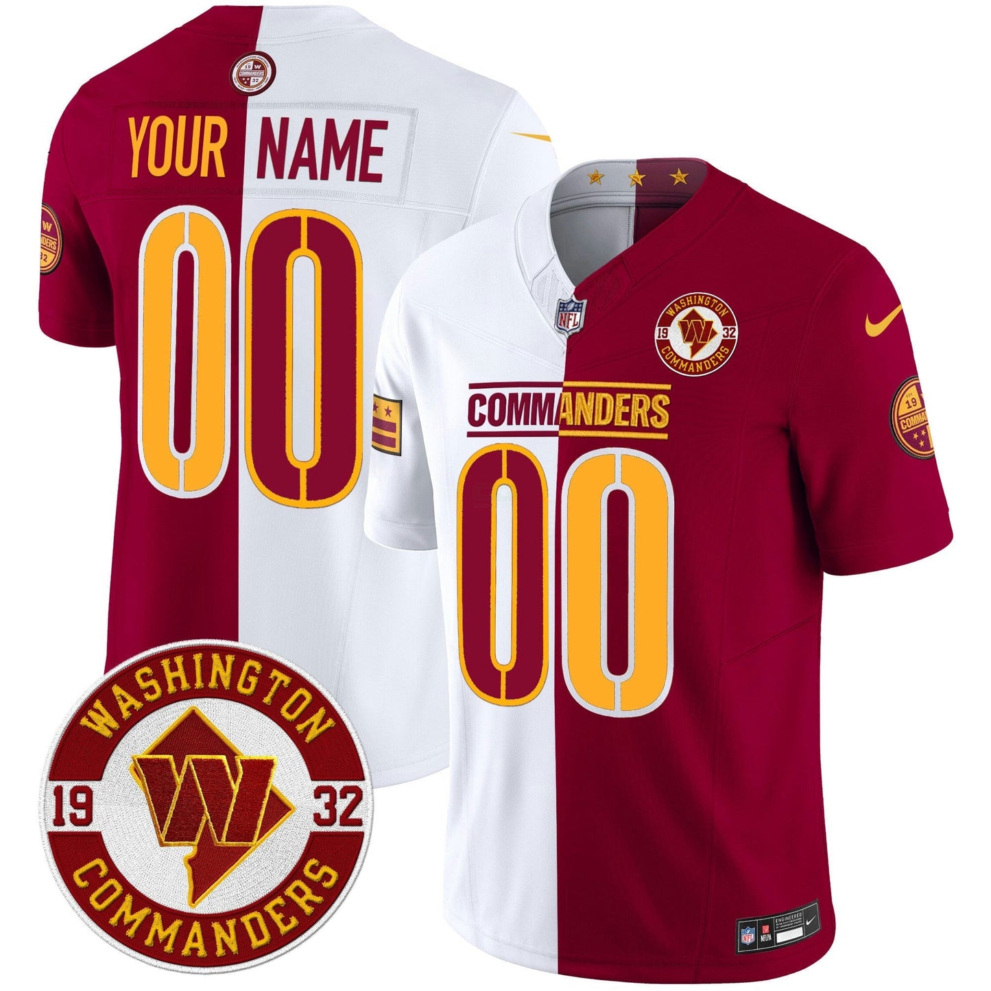 Camisa NFL Washington 2024 Vapor Limited Jersey – Est. 1932 Patch