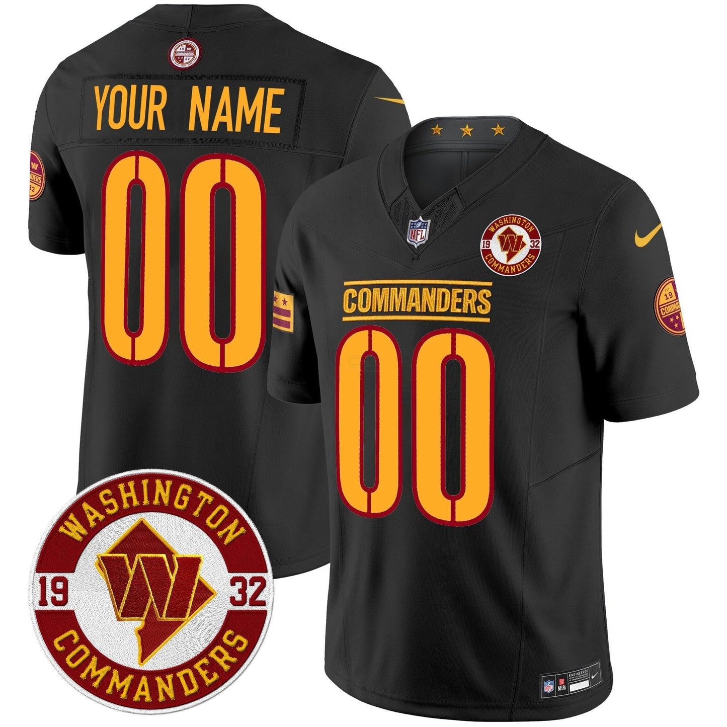 Camisa NFL Washington 2024 Vapor Limited Jersey – Est. 1932 Patch