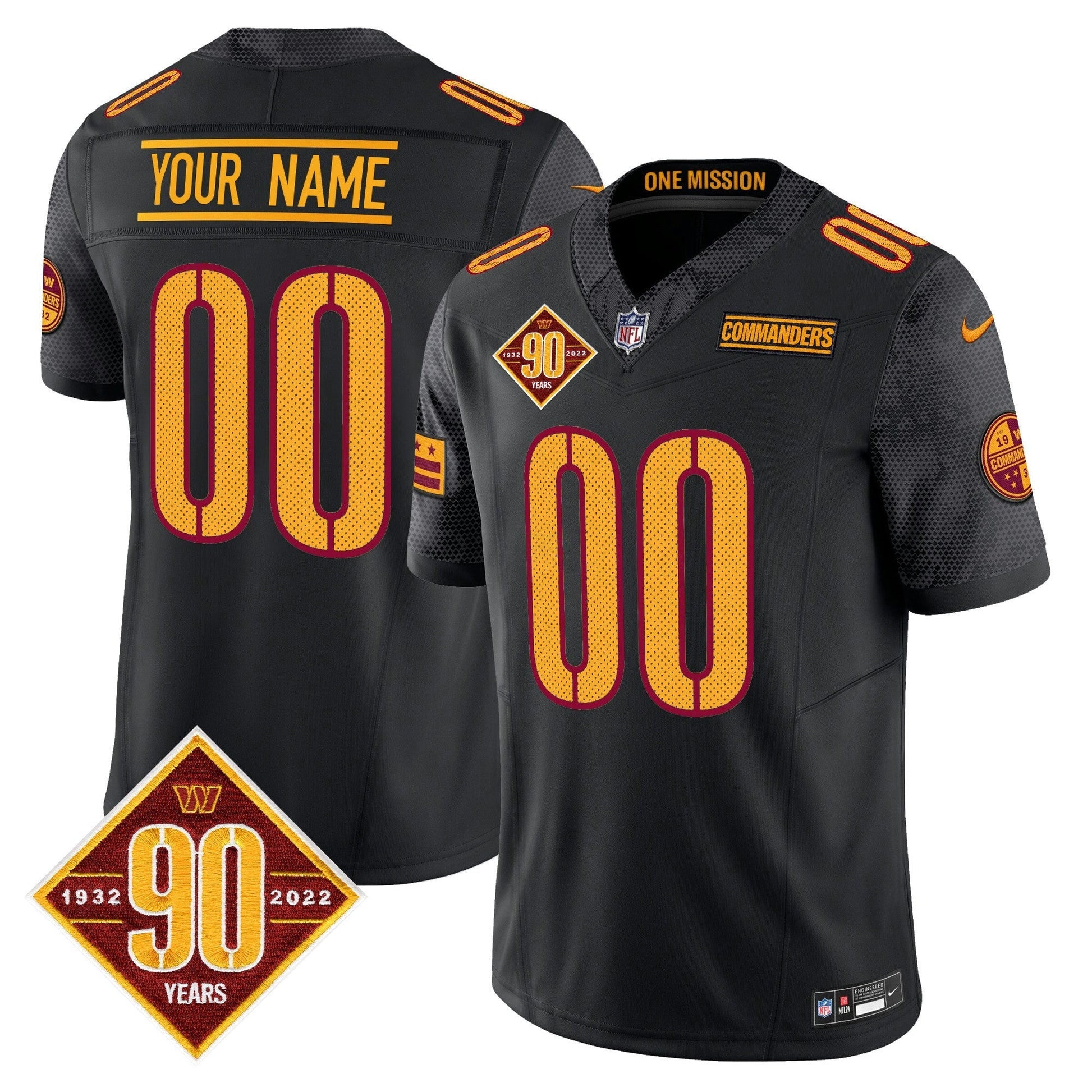 Camisa NFL Washington 90th Anniversary Vapor Limited Jersey V4