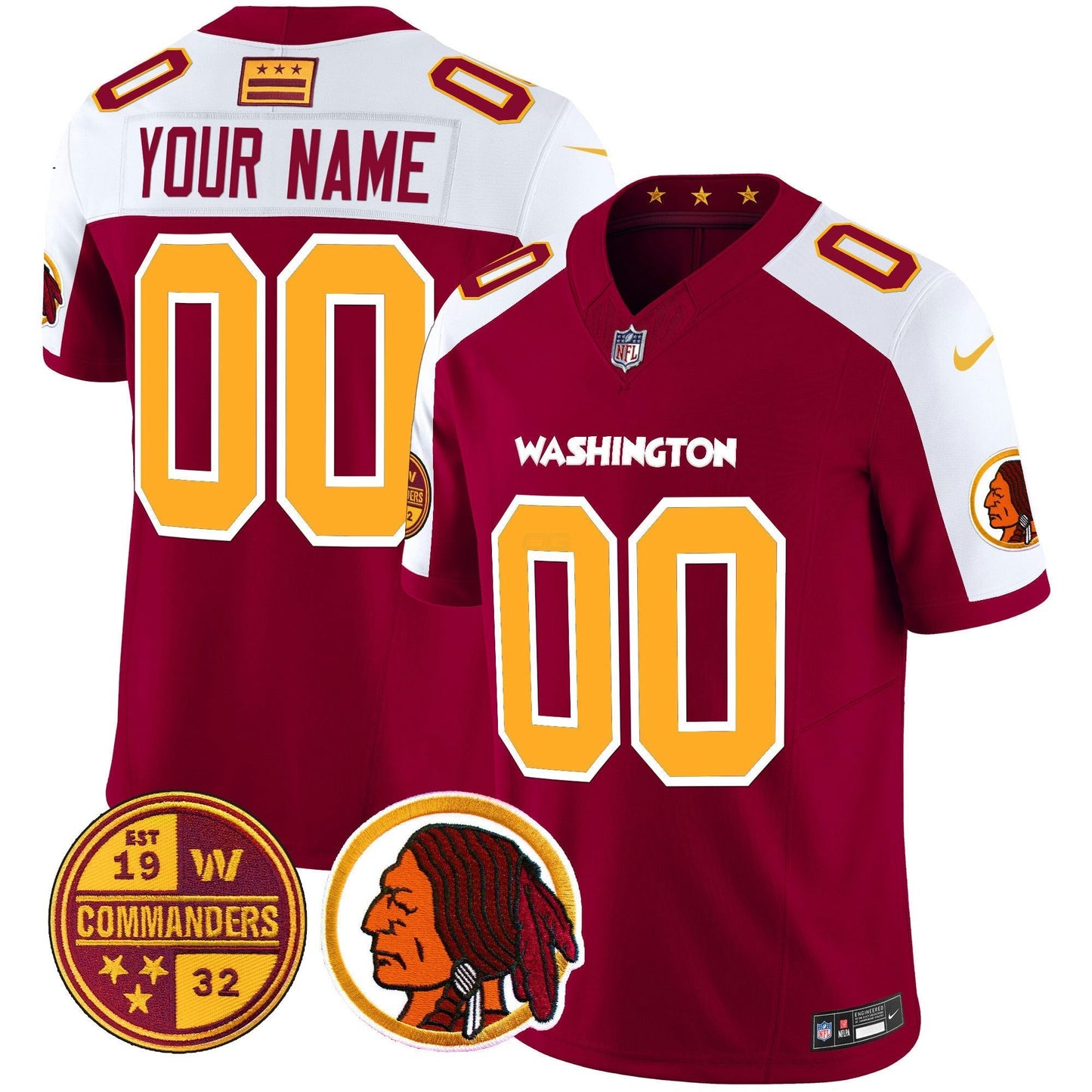 Camisa NFL Washington Half Redskins & Vapor Limited Jersey