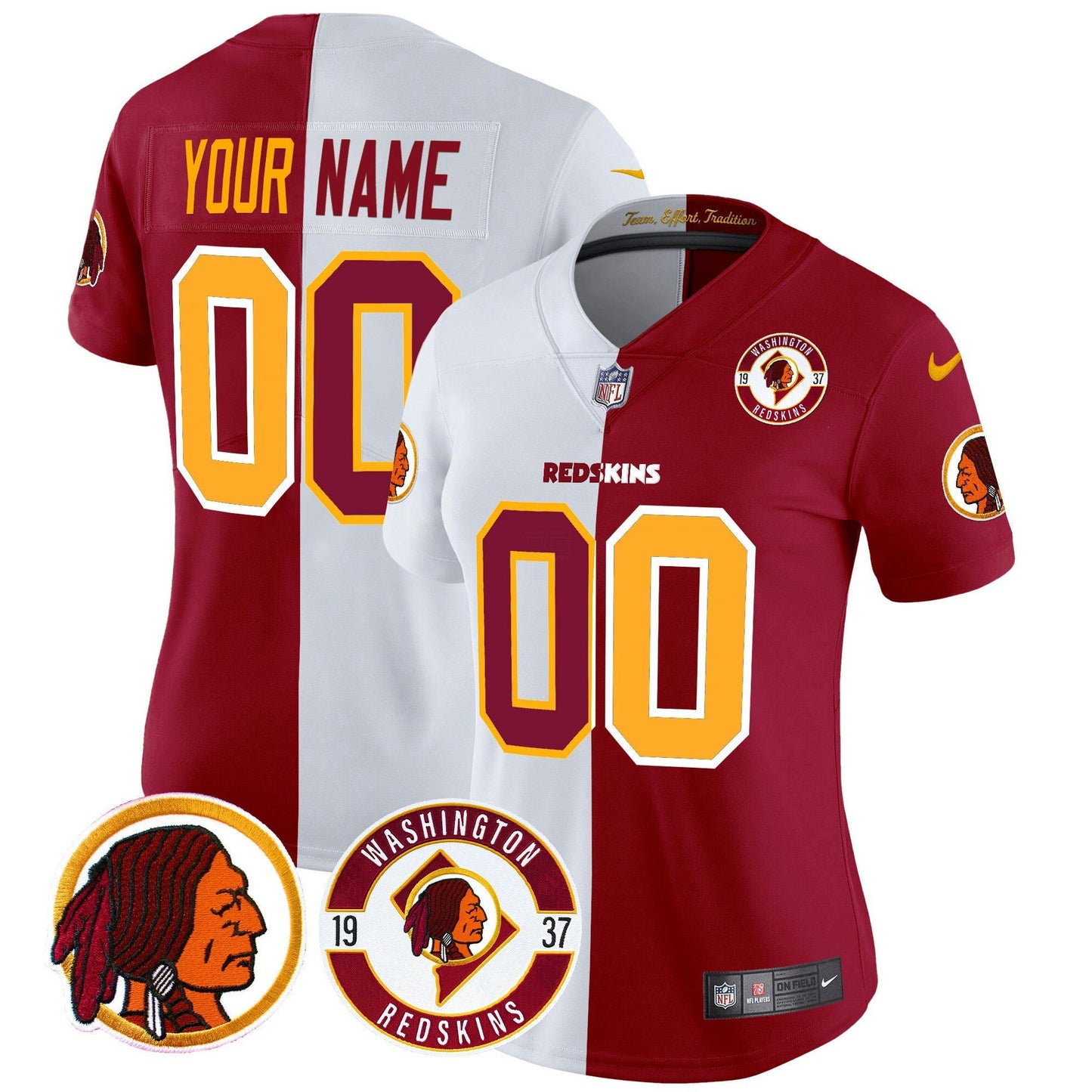 Camisa NFL Washington Commanders Washington Redskins 2024 Vapor Limited Jersey – Est. 1937 Patch