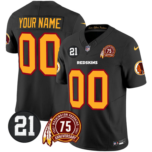 Camisa NFL Washington Commanders Washington Redskins 75th & Sean Taylor Patch Vapor Limited Jersey