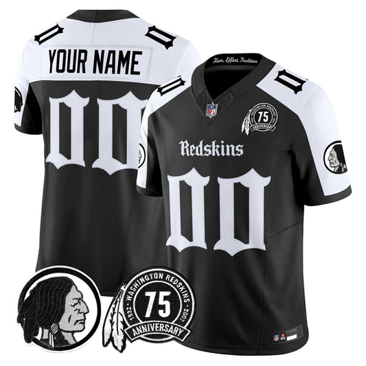 Camisa NFL Washington Commanders Washington Redskins ‘Gothic Capital Edition’ Vapor Limited Jersey